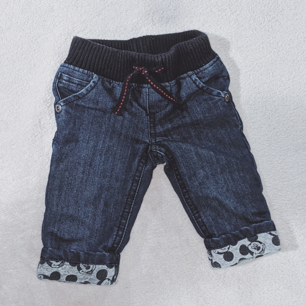 Disney Baby - Mickey Mouse cuff jeans - NEWBORN